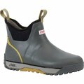 Xtratuf Men's Ice Fleece Lined Ankle Deck Boot, GREY, M, Size 10 AIMR100